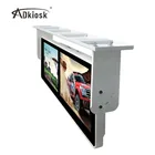 Hot !!! New design Double screen LCD bus tv advertising monitor 12v 24v