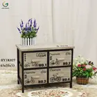 Hand painted antique furniture wholesale vintage wooden cabinet