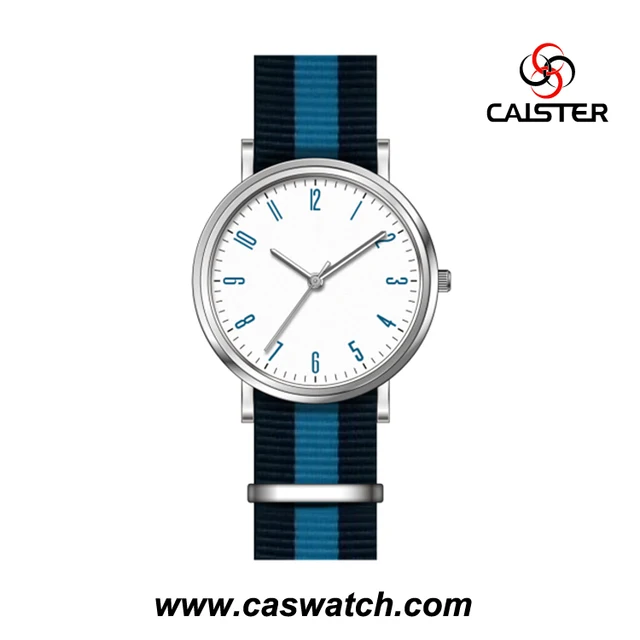 New arrival 2017 OEM Logo Nylon strap quartz watch men Relogio Masculino