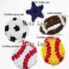 Shabby rosette trim basketball , football/rugby, soccer ball, volleyball, softball flower accessories