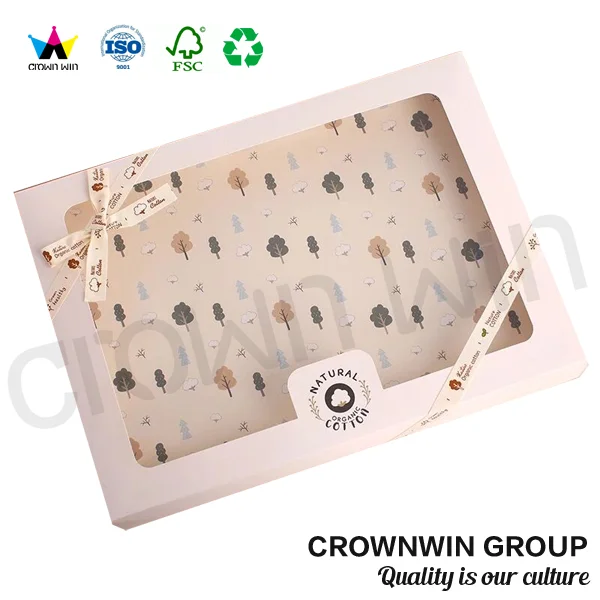 newborn baby clothes transparent gift box with window crownwin