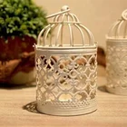 Wholesale Unique Wedding Decorative Garden Hollow Metal Iron Glass Candle lantern Holder Decorative Lantern For Candle