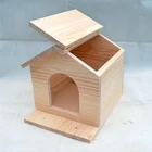 Garden hanging pigeons wooden natural bird house