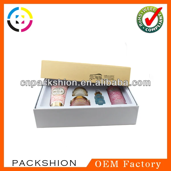 hot cosmetics packaging paper boxes with blister tray