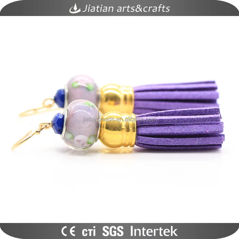 wholesale purple tassel women earring wholesale purple tassel women earring