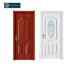 arabic bathroom waterproof door window inserts cheap hollow core interior mdf doors