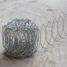 Flat Stainless Steel razor edge barbed wire