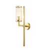Hot Selling Art Decorative Fancy Designer Gold LED Glass Wall Sconce For Luxury Hotel Villa
