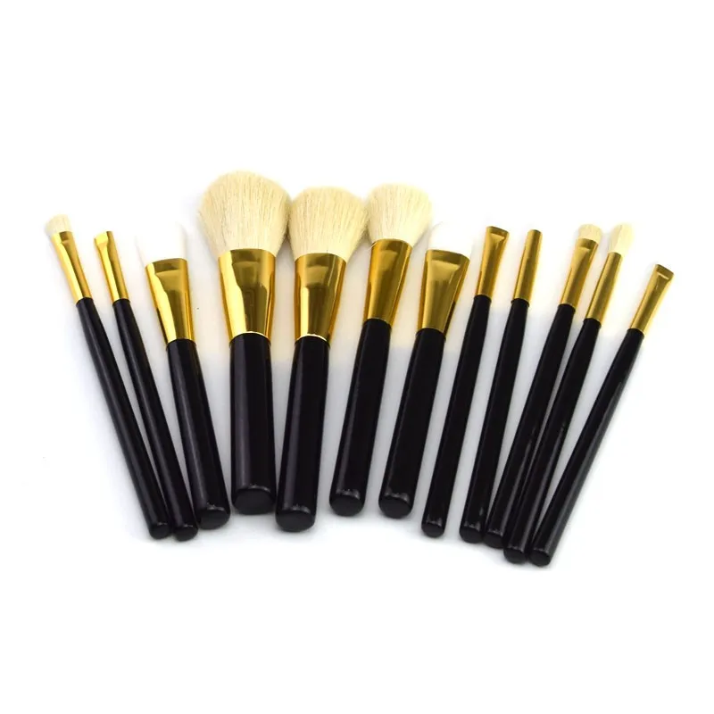 12pcs pure goat hair blending wholesale make up brush set (2).JPG