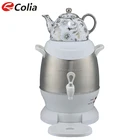 Russian Electric stainless steel Samovar tea maker 4 Litres Tea Kettle Heater Boiler