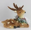 Christmas deer decoration/deer made from natural material/foam deer/natural fiber deer/sisal deer