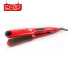 ENZO Wholesale personalized special design brand wave hair styling hair flat iron ceramic red hand hair straightener