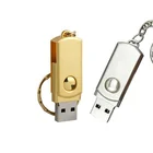 2019 Custom Metal USB 8GB 16GB 32GB 64GB Mini USB Flash Drive 2.0 With Keychain