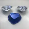 Food grade Color printing 60ml heart shape recyclable disposable aluminum foil baking cups