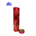 round shape deep Wine tin box/ wine bottle package metal tin can