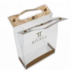 Best sell waterproof plastic PVC shopping bag button closure clothing packing pouch