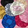 wholesale silk bonnet shower custom satin bonnet for hair