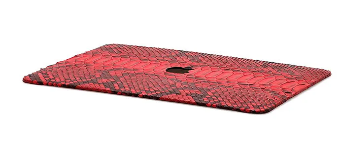 Luxury genuine python skin leather case for Mackbook air cover 11