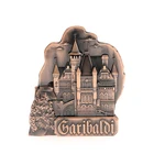 Custom zinc alloy bronze cities country souvenir 3d castle fridge magnets