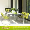 stainless steel dining room tables and chair