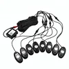 12V 9W RGB Neon Bluetooth Music Control LED Rock Lights Kit 8 Pods for Truck Car Motorcycle Boat