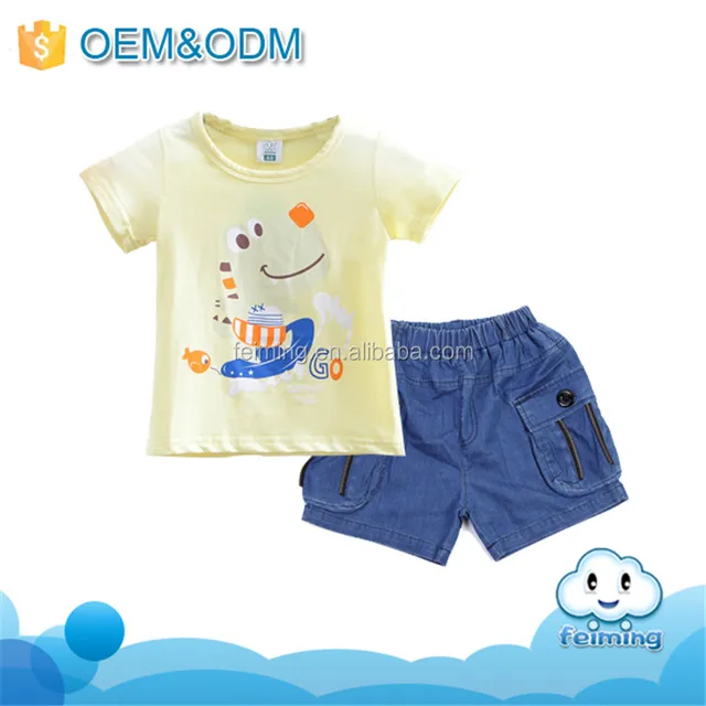 wholesale baby clothes factory price cartoon printed t-shirt