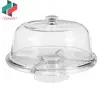 ZNK00015 6 in 1 Cake Stand Multi-purpose Clear Acrylic Serving Platter and Cake Plate with Dome Cover for Parties