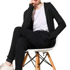 Spring autumn latest modern fashion loose women hoodies cashmere cardigan two-piece suit with zipper