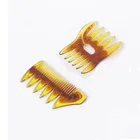 JDK Custom Colorful Men Fork Afro Plastic Double Tooth Hair Comb for Hair Styling Design