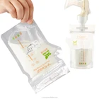 wholesale 30 counts 6 Oz PET PE food grade 180 ml breast milk storage bag bps free