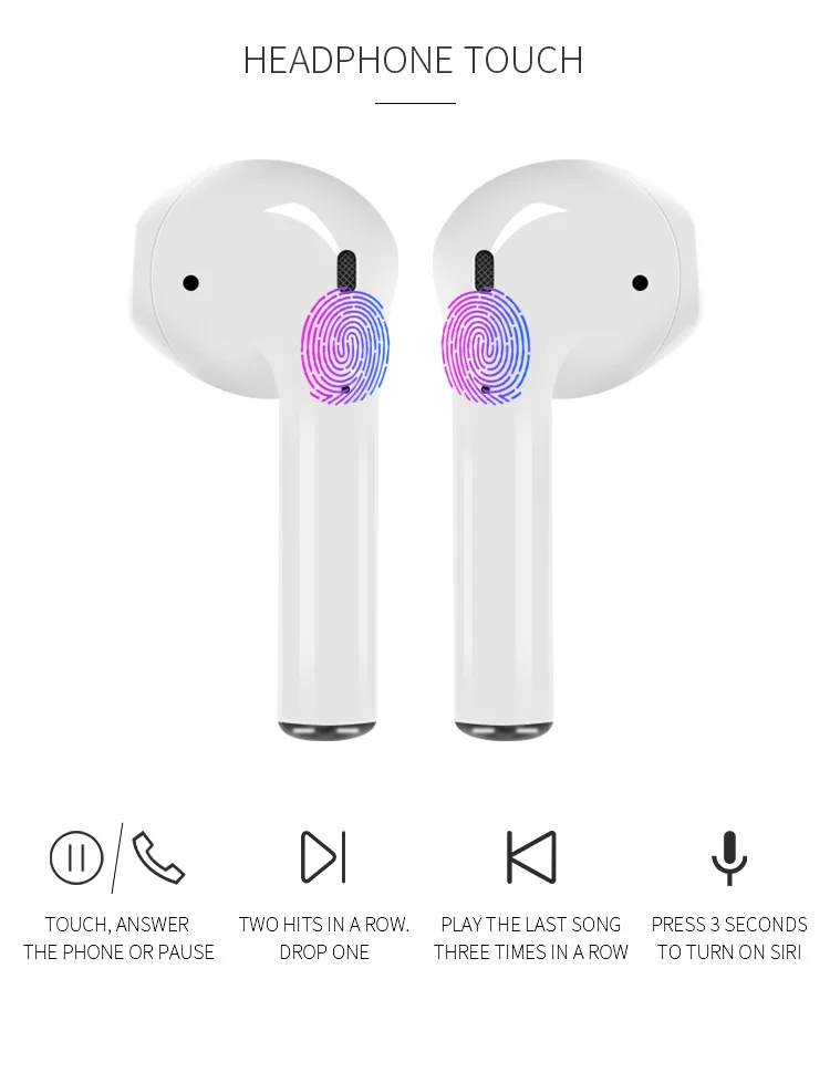 Tws I10 BT 5.0 Headphones Bluetooths Earphone I10 Tws Brand Original Audifonos True Wireless Stereo Earbuds With Mic - ANKUX.COM