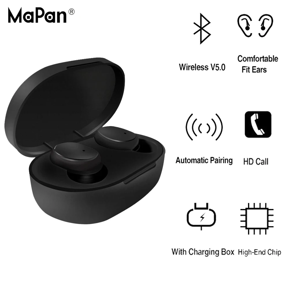 Bluetooth earbuds 2019 MaPan Factory Cheap Hot Sell Sport neckband stereo music handsfree TWS True Wireless - ANKUX.COM
