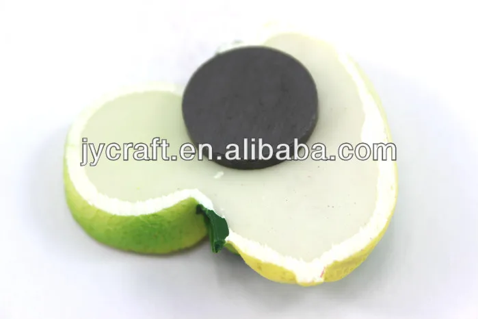 cute 3d resin mini lemon fridge magnet for home decor in arts