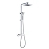 modern 2-function zinc alloy thermostatic shower tap column set robinet douche
