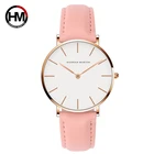 HM-CB36 Hot new product fashion custom printed logo stainless steel case back watch women 36MM