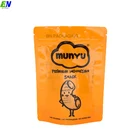 reusable custom zipper doypacks printing organic plastic bag retort pouch for food packaging bag