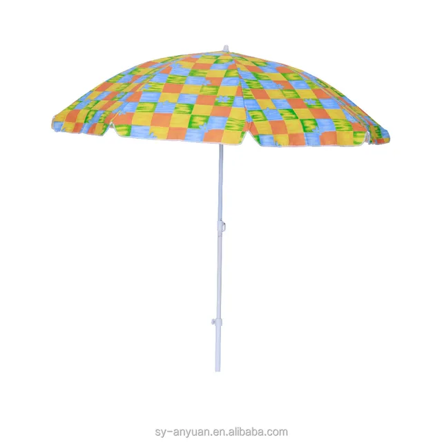 cheap palm leaf printing beach umbrella outdoor seaside umbrella