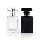 50ml your own design perfume atomizer bottle, black glass perfume bottle, arabian empty spray perfume bottle