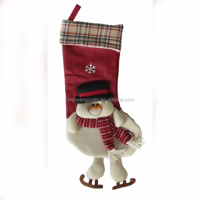 handmade 3d christmas stocking-source quality handmade 3d