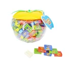 Factory price apple jar fruit tattoo bubble gum
