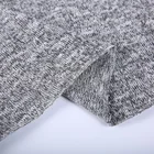 New fashion single dye hacci sweater knit spandex polyester fabric for garment