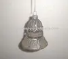 glass christmas bell hanging ornaments