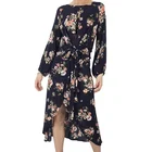 Casual Sexy Flower Bohemian Tie Waist Women Clothing Maxi Long Dress
