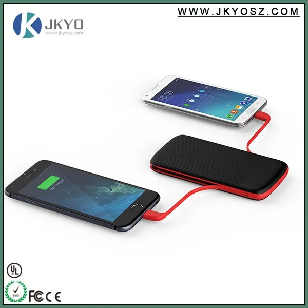 Good Quality 10000mah Power Bank built in cable for xiaomi , smartphone , tablet etc