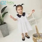 2019 Korean version summer fashion cotton dot girl baby princess dress 2358
