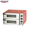 Professional new commercial pizza oven double deck/automatic pizza deck oven 2 door