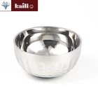 Cheap High Quality Round Silver Durable Salad Mixing Stainless Steel Rice Bowl