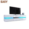 High glossy home usage white led mdf acrlyic modern tv cabinet