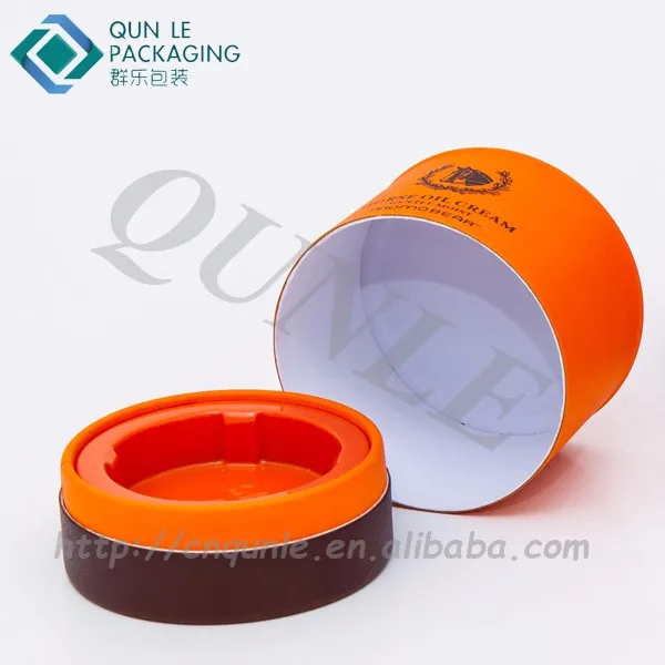 manufacture exquisite printed gift&cosmetic packing round boxes