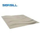 Commerce use wallpaper design embossed wall board 3d pvc wall panel